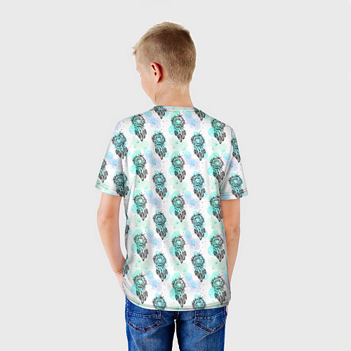 Детская футболка Ловцы снов на пастельном фоне, паттерн / 3D-принт – фото 4