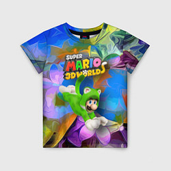 Детская футболка Luigi cat - Super Mario 3D World - Nintendo
