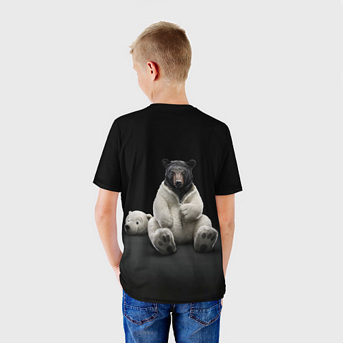 Детская футболка Медведь в костюме ростовой куклы / 3D-принт – фото 4