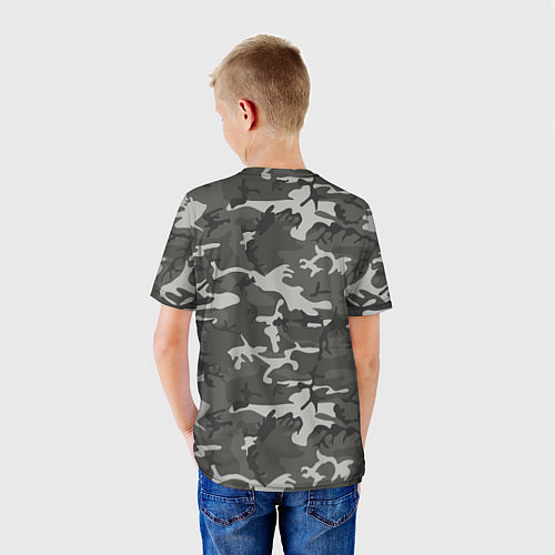 Детская футболка Камуфляж 333 / 3D-принт – фото 4