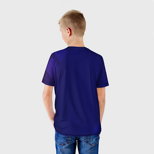 Детская футболка Темно синий фон / 3D-принт – фото 4