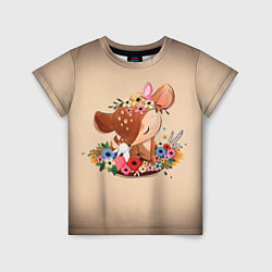 Детская футболка Оленёнок и заяц