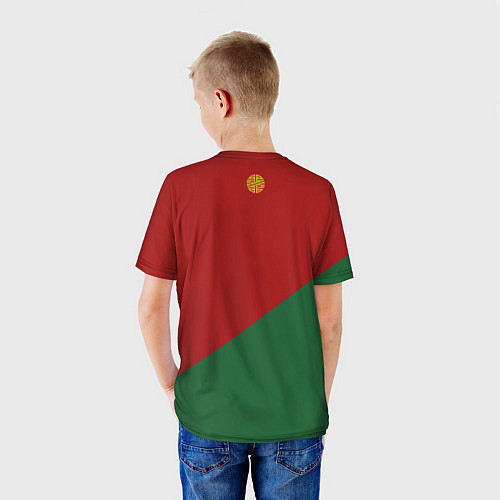 Детская футболка Сборная Португалии форма для чемпионата мира 2022 / 3D-принт – фото 4