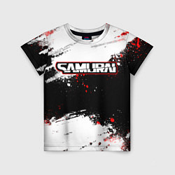 Детская футболка Samurai - cyberpunk 2077 - Белый краски