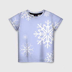 Детская футболка Снежинок узоры
