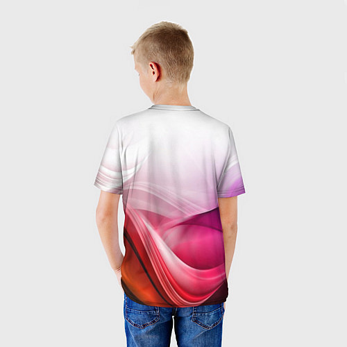 Детская футболка Кремовый дизайн / 3D-принт – фото 4