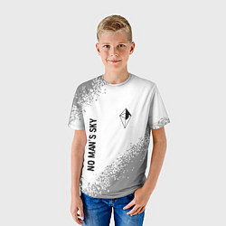 Футболка детская No Mans Sky glitch на светлом фоне: надпись, симво, цвет: 3D-принт — фото 2