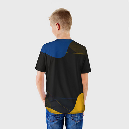 Детская футболка Real madrid Абстракция / 3D-принт – фото 4