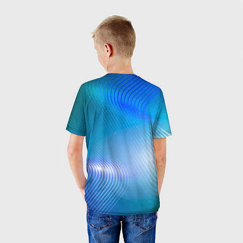 Детская футболка Соник серебряный / 3D-принт – фото 4