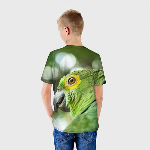 Детская футболка Попугaй / 3D-принт – фото 4