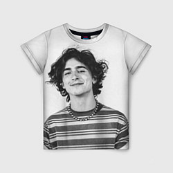 Детская футболка Timothee Chalamet black white photo