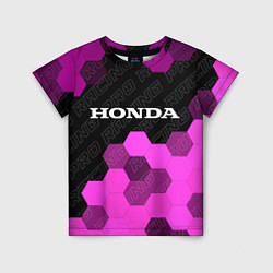 Футболка детская Honda pro racing: символ сверху, цвет: 3D-принт