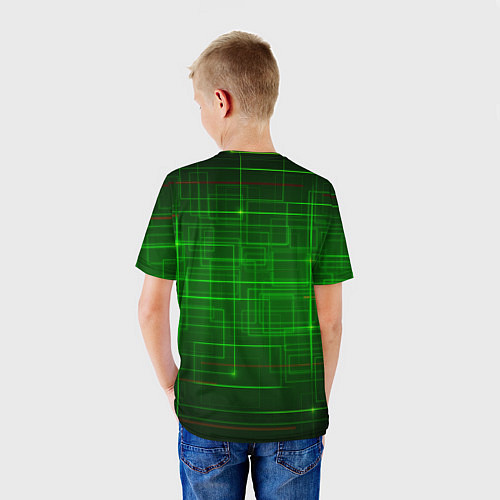 Детская футболка Нейросеть - текстура / 3D-принт – фото 4
