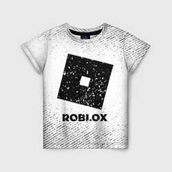 Детская футболка Roblox с потертостями на светлом фоне