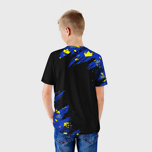 Детская футболка Радужные друзья Синий / 3D-принт – фото 4