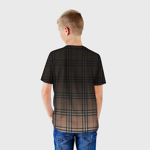 Детская футболка Tartan gradient / 3D-принт – фото 4