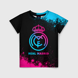 Детская футболка Real Madrid - neon gradient