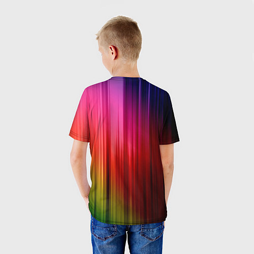 Детская футболка Цветной спектр / 3D-принт – фото 4