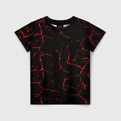 Детская футболка Текстура лавы