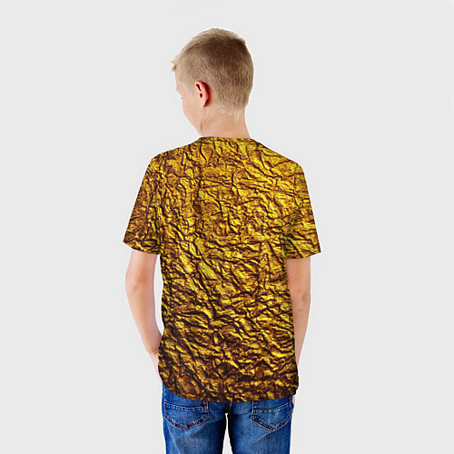 Детская футболка Золотая фольга / 3D-принт – фото 4