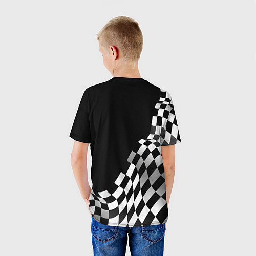 Детская футболка Yamaha racing flag / 3D-принт – фото 4