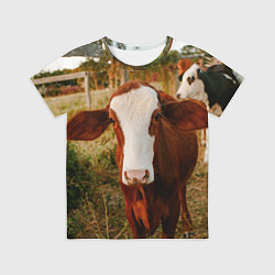 Детская футболка Милая коровка