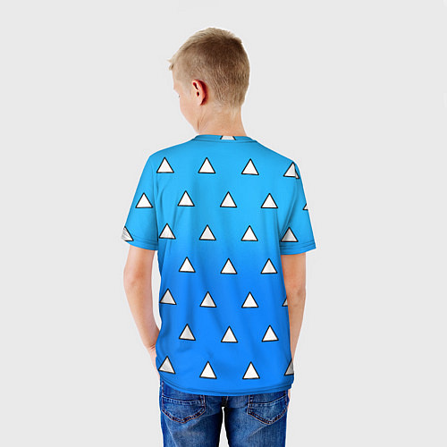 Детская футболка Гию Томиока: Мем - Градиент / 3D-принт – фото 4