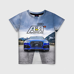 Футболка детская Audi ABT - sportsline на трассе, цвет: 3D-принт