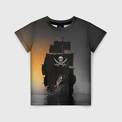 Детская футболка Пиратский фрегат