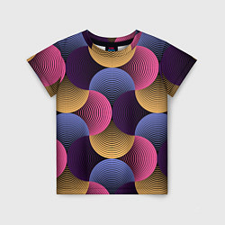 Детская футболка Абстрактные полосы - оптическая иллюзия
