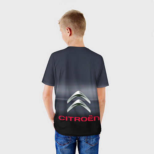 Детская футболка Citroen - Racing team - Motorsport / 3D-принт – фото 4