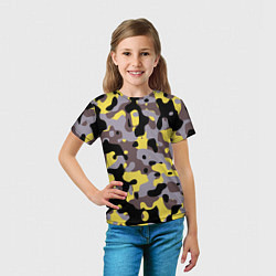 Футболка детская Камуфляж Yellow Stinger, цвет: 3D-принт — фото 2