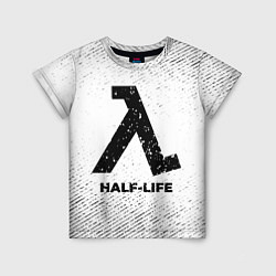 Детская футболка Half-Life с потертостями на светлом фоне