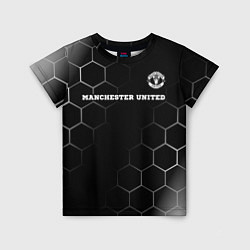 Детская футболка Manchester United sport на темном фоне: символ све