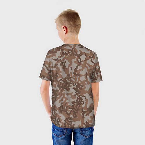 Детская футболка Камуфляж ВСР-84 песчаный / 3D-принт – фото 4