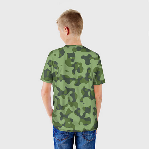 Детская футболка Камуфляж ВСР-93 Флора - Арбуз / 3D-принт – фото 4