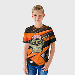 Футболка детская Зомби с мозгами, цвет: 3D-принт — фото 2