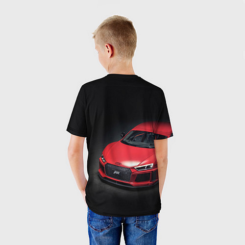 Детская футболка Audi quattro ABT autotuning / 3D-принт – фото 4