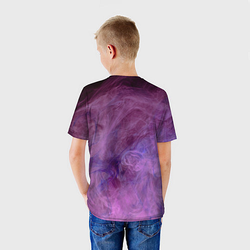 Детская футболка Сиреневый туман / 3D-принт – фото 4