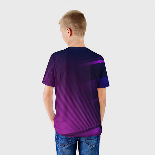 Детская футболка Dota gaming champion: рамка с лого и джойстиком на / 3D-принт – фото 4