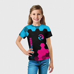 Футболка детская ARC Raiders - neon gradient: надпись, символ, цвет: 3D-принт — фото 2
