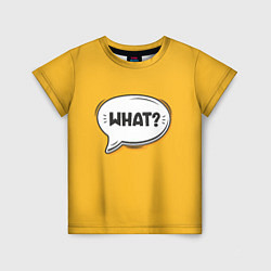 Детская футболка Надпись - What