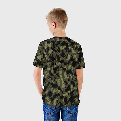 Детская футболка Камуфляж / 3D-принт – фото 4