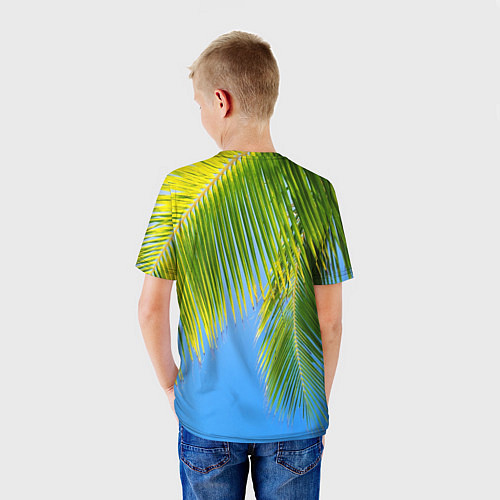 Детская футболка Пальма у неба / 3D-принт – фото 4