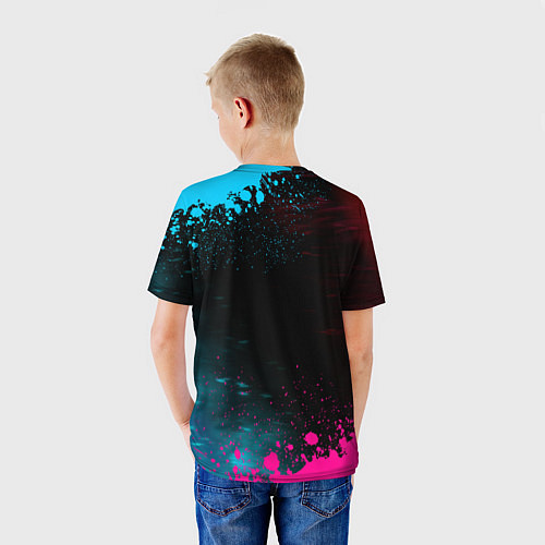 Детская футболка ARC Raiders - neon gradient / 3D-принт – фото 4