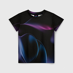 Детская футболка Абстрактные фиолетовые волны
