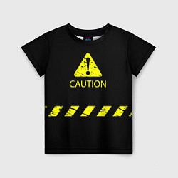 Детская футболка CAUTION - Осторожно опасность