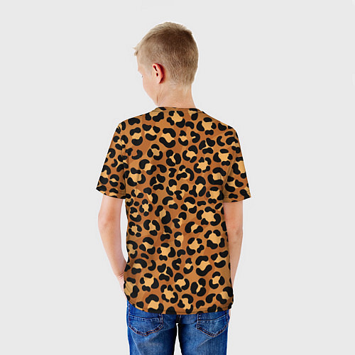 Детская футболка Леопардовый цвет / 3D-принт – фото 4