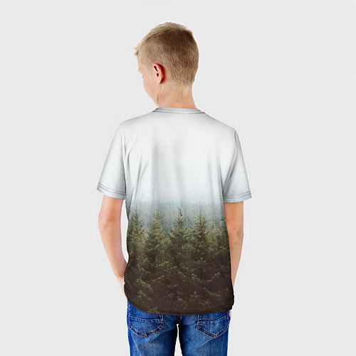 Детская футболка Бесконечный лес / 3D-принт – фото 4