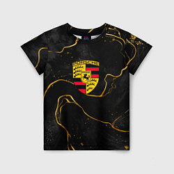 Детская футболка Gold Porsche